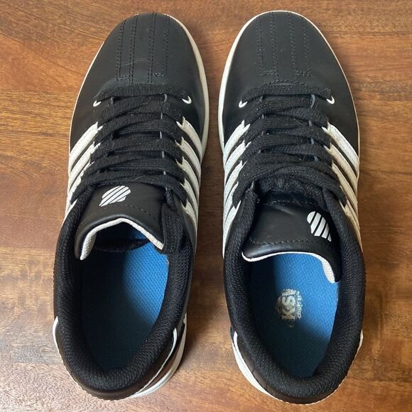 K-Swiss Varsity Black White Low Shoes Sneakers - Picture 6 of 10